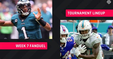 week 7 fanduel winning lineup|FanDuel NFL DFS Lineup Picks for Week 7 .